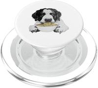 Grande cane che mangia ramen tagliatelle divertente per gli amanti degli animali domestici PopSockets PopGrip per MagSafe