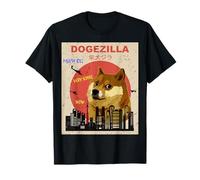 Grande cane Shiba inu Dogezilla Maglietta