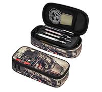 Grande capacità astuccio organizer vintage espresso treno a vapore cerniera astuccio per ragazze ragazzi adolescenti adulti scuola ufficio borsa portaoggetti portapenne studenti cancelleria borsa