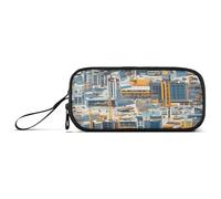 Grande Capacità Astuccio Organizzatore Ragazzi Borse Con Cerniera Scuola Media Portatile Costruzione Scena Costruire Costruzioni Alte Bulldozer