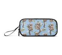 Grande Capacità Astuccio Organizzatore Teen Pen Case Cosmetici Carino Scuola Fornitura Portatile Cartoon Dolce Bradipo