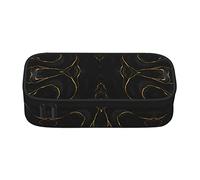 Grande capacità Astuccio per penne carino con cerniera per Adluts Adluts Teen Kids Makeup Organizer Bag Struttura in marmo Scatola cancelleria per ufficio Astuccio per penna multiuso per viaggi scol