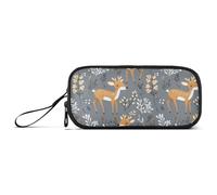 Grande Capacità Astuccio Porta Matite Uomo Carino Astucci Scuola Fornitura Leggero Cartone Animato Divertente Cervo