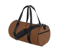 Grande capacità della palestra della borsa di viaggio dei bagagli dell'annata del grano del legno marrone