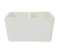 Grande Capacità Lavapennelli in Ceramica Bianca per Pittori e Insegnanti