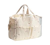 Grande capacità mamma borsa modello ricamato pannolino antispruzzo Crossbody viaggio Storage borsa a tracolla facile da pulire, C