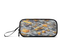 Grande Capacità Matita Bag Ragazze Make Up Bag High School Leggero Pianta Costruzione Bulldozer Torre Gru