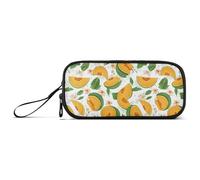 Grande Capacità Matita Box Insegnante Matita Astuccio Organizzatore Scuola Forniture con Manico Cartoon Cantalupo Frutta