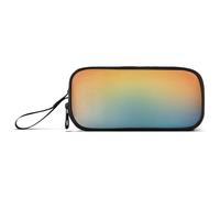 Grande Capacità Matita Box Ragazze Borsa Con Scomparto Elementare con Cerniera Gradiente Blu Miscelazione