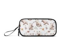 Grande Capacità Matita Box Ragazze Cancelleria Matita Astuccio Preppy Scuola Forniture con Scompartimento Art Bears