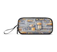 Grande Capacità Matita Box Ragazzi Carino Matita Bag High School Forniture con Maniglia Costruzione Scena Concrete Mixer Truck