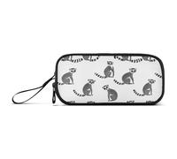 Grande Capacità Matita Box Ragazzi Spazzola E Matita Astuccio Preppy Scuola Forniture con Maniglia Cute Lemur