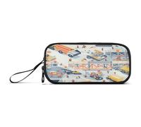 Grande Capacità Matita Titolare Teen Ragazze Box Matita Caso Carino Scuola Fornitura Multifunzionale Costruzione Scena Betoniera Camion