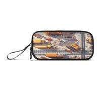 Grande capacità portamatite titolare studente matita caso borsa materiale scuola superiore con maniglia scena costruzione camion cassone ribaltabile