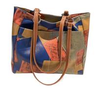 Grande Capacità PU Borsa Per Le DonneUnique Shopping Bag Casual Borse Pratica Borsa a Tracolla Per Uso quotidiano Borsa a Tracolla, Blu, One Size