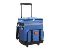 Grande Capacità Rotolamento Isolato Refrigeratori Borsa Con Maniglia Retrattile Ruota Per Picnic All'aperto Campeggio Spiaggia Tipo Pesante Rolling Coolers Bag
