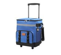 Grande Capacità Rotolamento Isolato Refrigeratori Borsa Con Maniglia Retrattile Ruota Per Picnic All'aperto Campeggio Spiaggia Durabilità Oxford Tessuto Coolers Bag