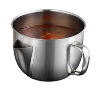 Grande capacità Separator, 1,2 l portatile Kitchen Oil Strainer Pot, Household Fat Separator For Cooking, Perfect For Separating Grease From Soups and Sauces For Kitchen Needs