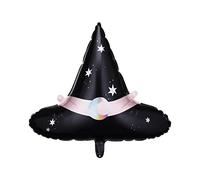 PartyDeco Grande Cappello da Strega Palloncino in Lamina 66 x 57 cm Decorazione, Decorazione di Halloween, Palloncino in Lamina di Halloween, Elio o Aria, Forniture per Feste di Halloween