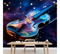 Grande Carta Da Parati Murale Chitarra Adesivo Murale Staccabile E Attaccabile Tema Musicale Murale Per Cameretta Camera Da Letto Parete Decorazione Per La Casa Poster
