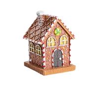 Grande casa di pan di zenzero del villaggio di Natale LED casa di pan di zenzero di Natale per accento stagionale casa