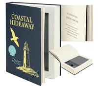 Grande cassaforte decorativa per libri con serratura a combinazione, 27 x 19 x 4 cm, scatola di deviazione nascosta per contanti, telefono, passaporto, oggetti di valore, libreria per casa, ufficio