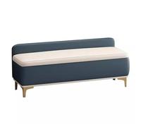 Grande cassapanca ottomana in finta pelle con piano di sollevamento, elegante seduta imbottita in poliuretano, molto capiente, per camera da letto e soggiorno
