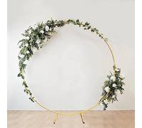 Grande Cerchio in Metallo Per Palloncini, Decorazione Per Matrimoni, Feste Di Compleanno, Laurea, Baby Shower, Sfondo Per Set Fotografico (1,5 M), Color Oro,D'oro,2.0m