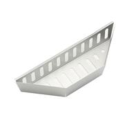 Grande cestino per carbonella alluminizzato per barbecue e carburanti, adatto per barbecue a carbonella da 57 cm in su