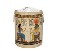 Grande cesto portabiancheria - Antico Egitto 58L pieghevole Storage Bin per coperte, giocattoli per bambini, vestiti sporchi, cesto alto per la cameretta dei bambini, cestino per la cameretta dei