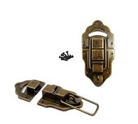 Grande chiusura a levetta per baule in legno per gioielli in legno cassa vino valigia ottone antico bronzo 89 mm 130 mm B 63 x 130 mm