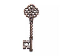 Grande Ciondolo Chiave Scheletro in Rame Anticato Steampunk Chiave 68mm-Default