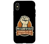 Grande ciuffo di cellule in piedi per piccoli grumi Pro-Life Custodia per iPhone X/XS