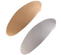 Grande clip Haiir | Pinna per capelli francese in metallo per donne | Design curvo DuckBill Haiir Clips per mentire | Accessori per capelli francesi in metallo d'argento oro ovale alla moda per donne