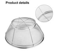 Grande Colino per Pasta a Rete Fine, Colino in Metallo per Riso, Quinoa, Yogurt