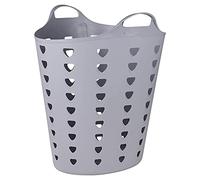 Grande contenitore flessibile in plastica per biancheria e indumenti Flexi (grigio)