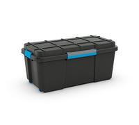 Grande contenitore in plastica per immersioni subacquee con ruote, 65 litri, perfetto per sottotetto, cantina, garage