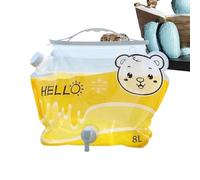 Grande Contenitore per Acqua,8 L con Beccuccio e Manico, Bottiglia Riutilizzabile - Sacca Idrica per Acqua da Campeggio,per Outdoor, Backpacking, Caccia, Spiaggia, Casa, Festa, Tè, Caffè, Succo,