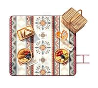 Grande coperta da picnic, tappeto pieghevole, portatile, lavabile | Copertura prato accessori spiaggia Campeggio Escursionismo Parco Prato Giardino Patio Donne Uomini