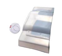 Grande Copertura Del Condensatore for Unità Esterna- PVC Robusto Difensore Impermeabile, Copertura CA for Mini Compressore Di Condensatore A Pompa Di Calore Diviso 1-2p E 3-5p (Color : Bianco, Size