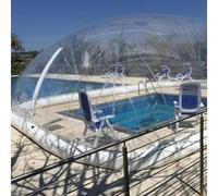 Grande Copertura Gonfiabile Commerciale Della Piscina Recinzione Trasparente Della Cupola, Parco Acquatico Antivento Della Piscina Della Neve Del Parco,12x6x3M