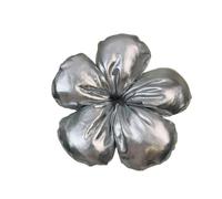 Grande corda per capelli con fiore tridimensionale per donna, elegante coda di cavallo alta, elastico per capelli alla moda per ragazza con polpette (01)
