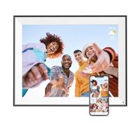 Grande cornice digitale da 16,1 pollici, cornice digitale IPS touch screen, 32 GB, rotazione automatica, presentazione, carica foto video dal telefono tramite app e-mail, archiviazione cloud gratuita,