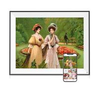 Grande cornice digitale da 43,2 cm, 32 GB, montaggio a parete, telecomando, funzioni complete, sensore di movimento, condividi foto e video istantaneamente, archiviazione cloud illimitata