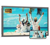 Grande cornice digitale da 54,5 cm WiFi - 32 GB cornice digitale FHD 1080P, sincronizzazione del telefono, sensore di luce, montaggio a parete, condividi foto video tramite app, e-mail, archiviazione