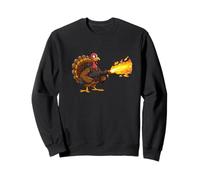 Grande Costume da Tacchino per i Fan del Ringraziamento e lanciafiamme Felpa