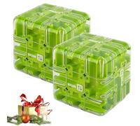 Grande Cubo Labirinto 3d, Coinvolgente Rompicapo, Giocattolo Per Lo Sviluppo Della Logica E Della Consapevolezza Spaziale, Gioco Stimolante Per Bambini E Adulti green 2pcs