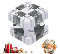 Grande Cubo Labirinto 3d, Coinvolgente Rompicapo, Giocattolo Per Lo Sviluppo Della Logica E Della Consapevolezza Spaziale, Gioco Stimolante Per Bambini E Adulti White-grey 1pcs