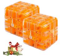 Grande Cubo Labirinto 3d, Coinvolgente Rompicapo, Giocattolo Per Lo Sviluppo Della Logica E Della Consapevolezza Spaziale, Gioco Stimolante Per Bambini E Adulti Orange 2pcs