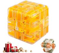 Grande Cubo Labirinto 3d, Coinvolgente Rompicapo, Giocattolo Per Lo Sviluppo Della Logica E Della Consapevolezza Spaziale, Gioco Stimolante Per Bambini E Adulti yellow 1pcs